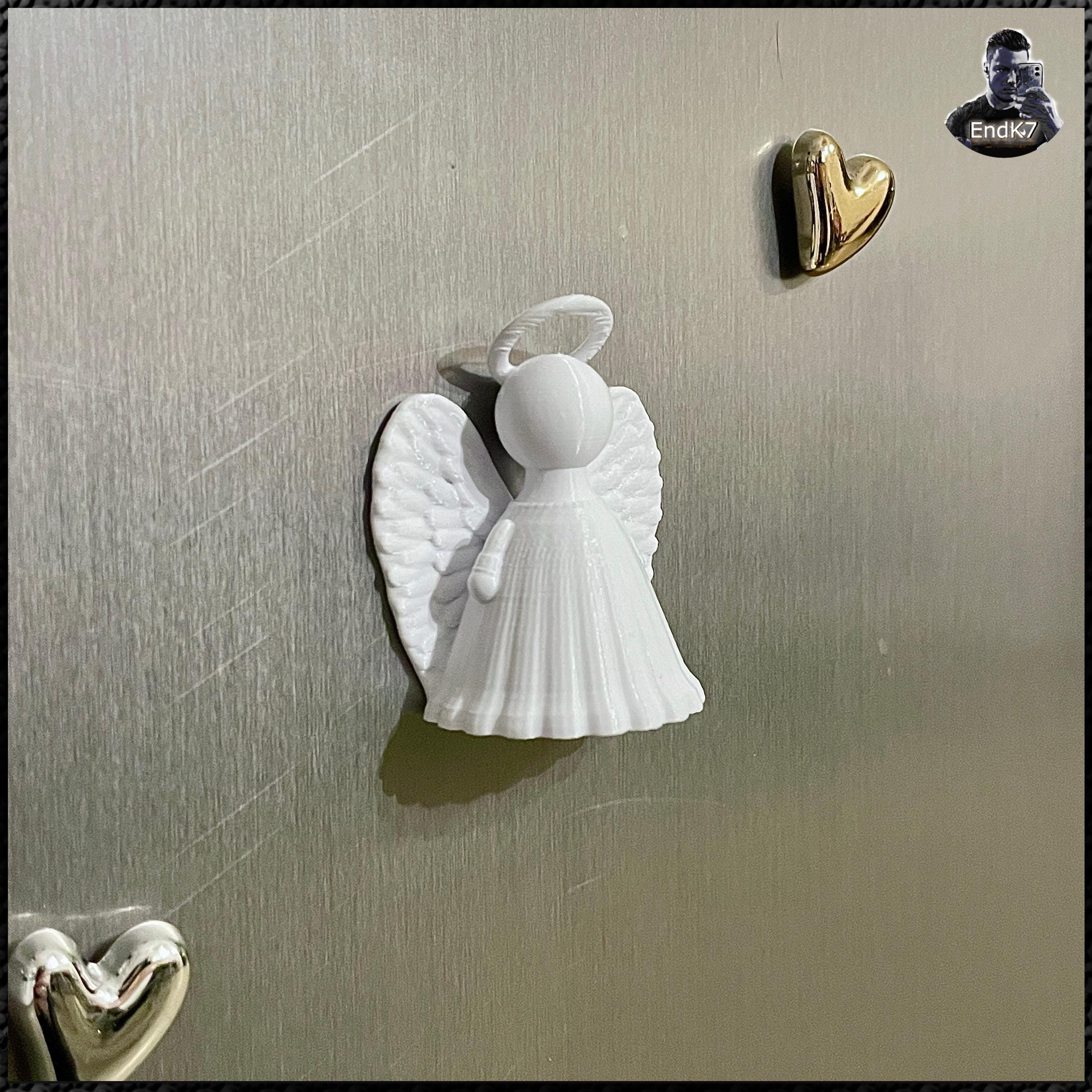 Angel Magnets - Christmas - Digital 3d Print STL Files - Fridge Magnet ...