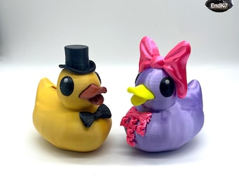アヒルの貯金箱（マルチカラー） - 貯金箱 - お金の保管 - かわいいアヒル - サポートなし - デジタル 3D プリント STL ファイル