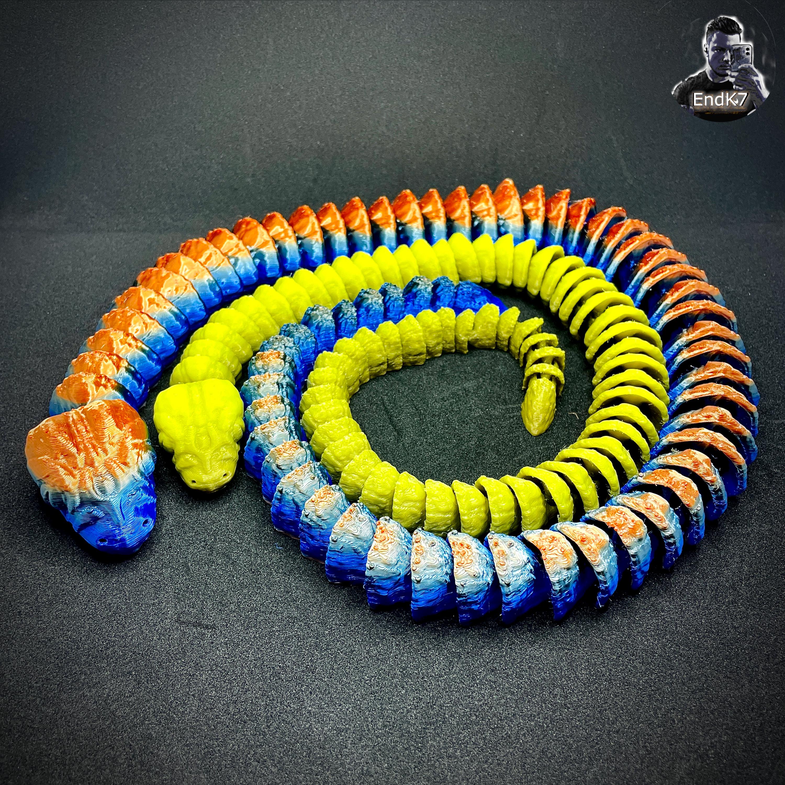 Fidget Python .357 Inside Colossal Python Snake Almost 90 Cm / 35 Inch Lenght - Articulated ...
