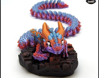 Crystal Crawler - Articulated Fidget Toy - Print in Place - No supports - digital 3d print STL Files