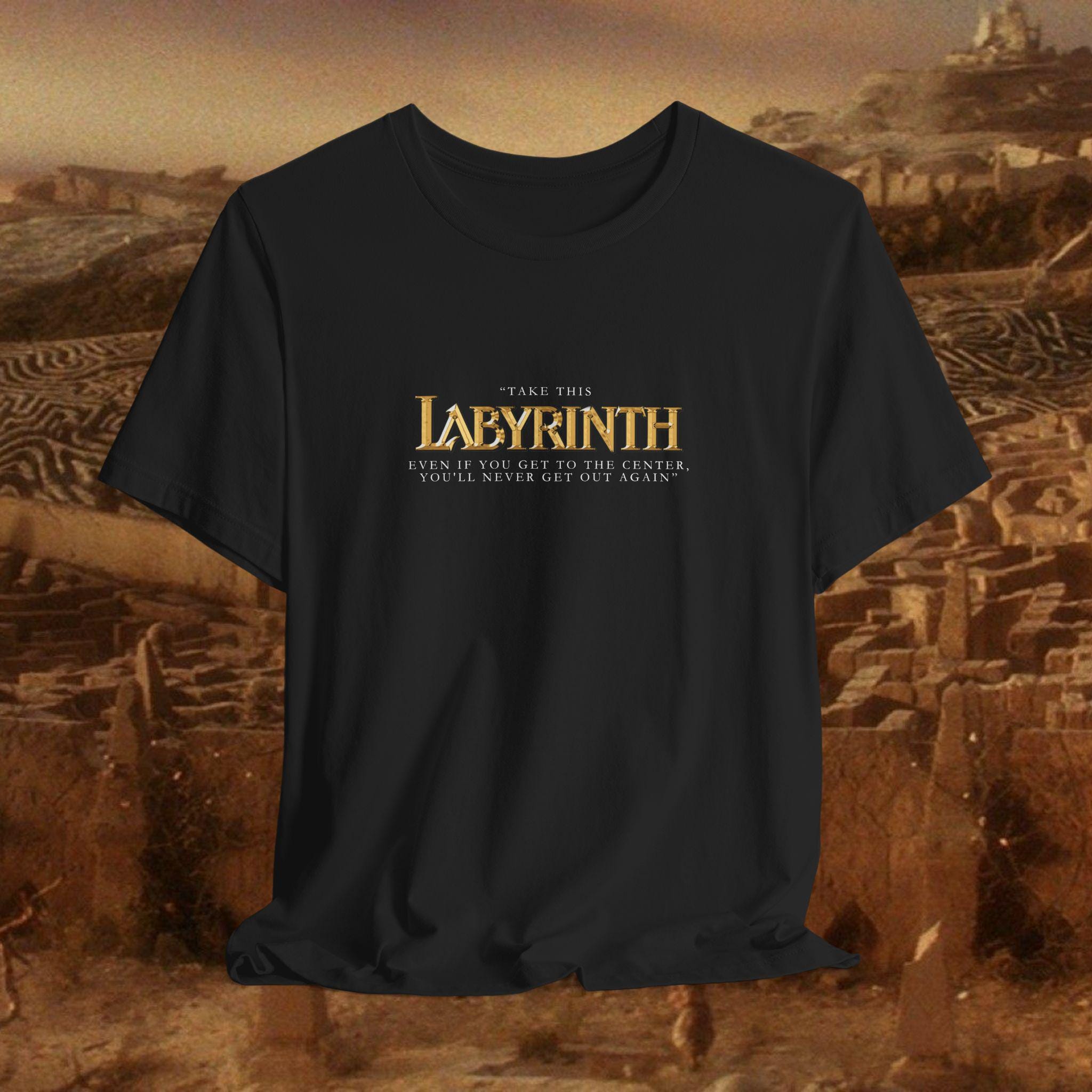 ラビリンス デヴィッド・ボウイ グラフィックTシャツ：レトロ映画