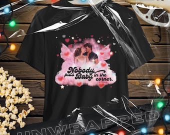 ダーティ・ダンシングTシャツ、80年代映画Tシャツ、パトリック・スウェイジ＆ジェニファー・グレイ