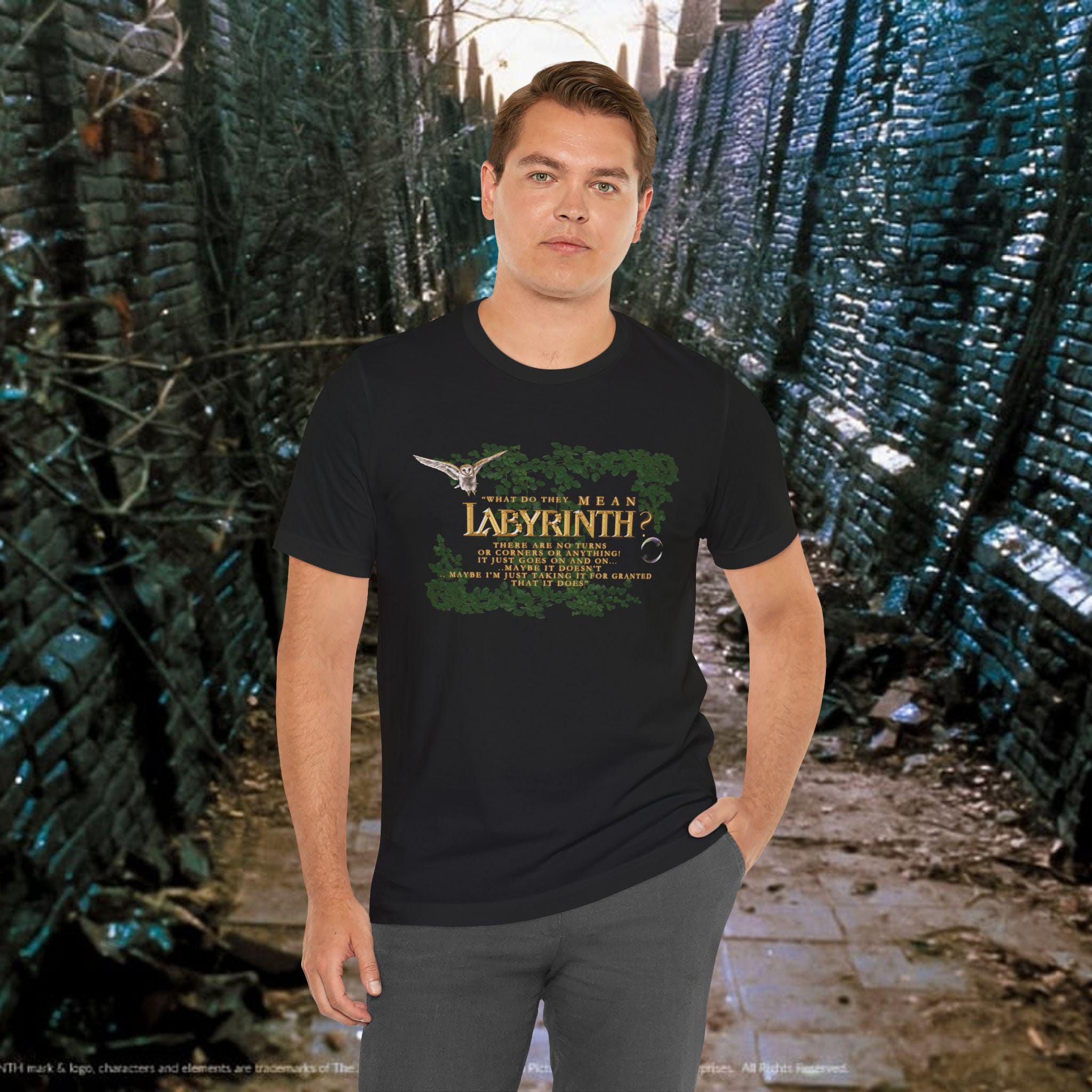 ラビリンス 映画Tシャツ：デヴィッド・ボウイファンへのギフト、80年代