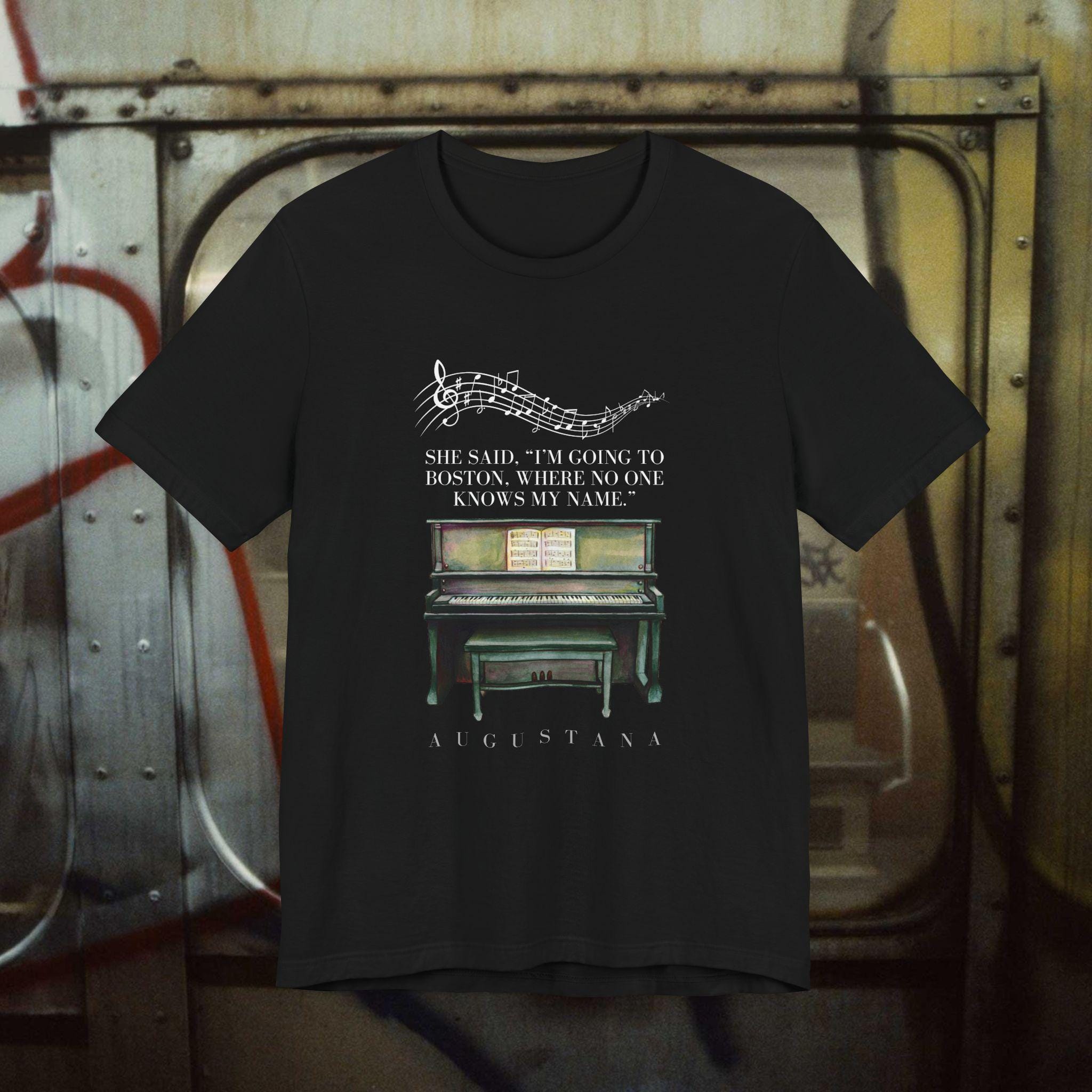 ヴィンテージ オーガスタナ バンド Tシャツ：2000年代 エモ コースタル 