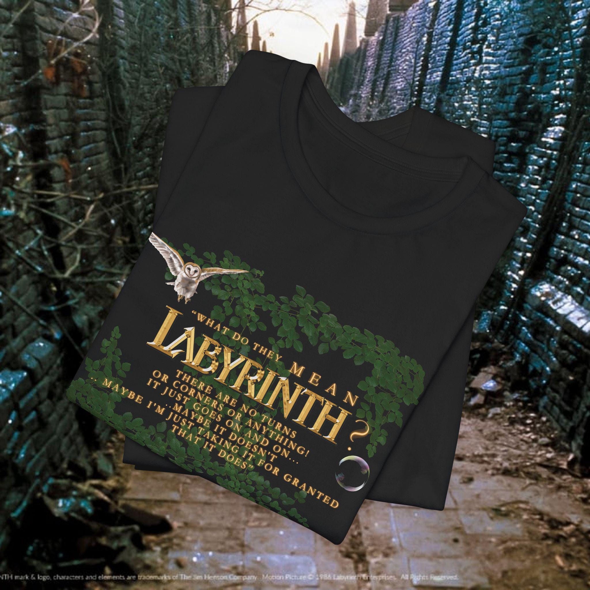 ラビリンス 映画Tシャツ：デヴィッド・ボウイファンへのギフト、80年代