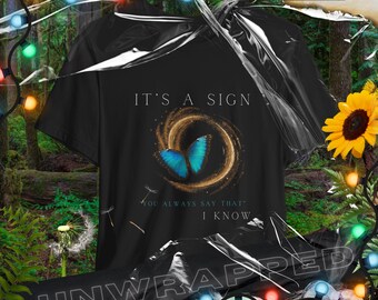 Butterfly Graphic Tee, Spiritual Unisex T-Shirt