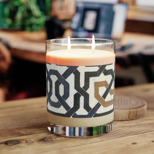 Alhambra Soy Candle, Original photography from Granada, Spain. Home Decor, Gift Idea, Scented Candle - Full Glass, 11oz