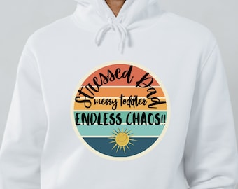 Stressed Dad Shirt: Funny Toddler Chaos Tee