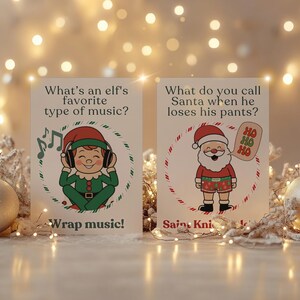 Printable Christmas Joke Cards for Kids, Christmas Lunchbox Jokes ...