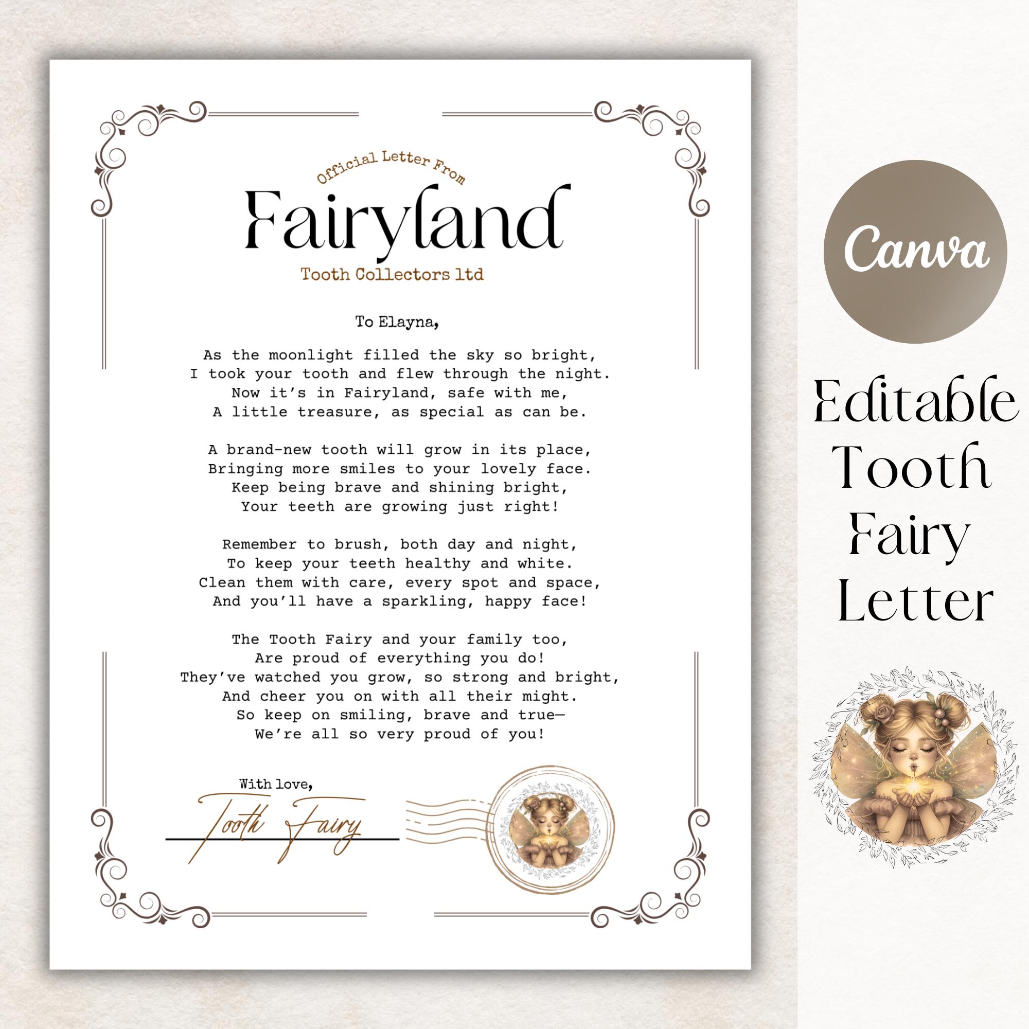Tiny Letters From the Tooth (Tooth Fairy Apology) tiny-letters-from-the-tooth-tooth-fairy-apology
