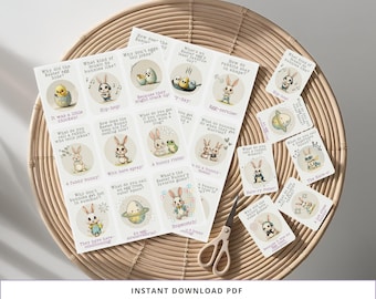 Printable Easter Jokes for Kids, Easter Lunch Jokes, Party Favour Jokes, Easter Basket Jokes, Easter Gift Notes, Easter Printable Activities