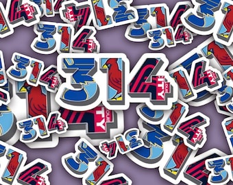 314 St. Louis sports teams vinyl sticker
