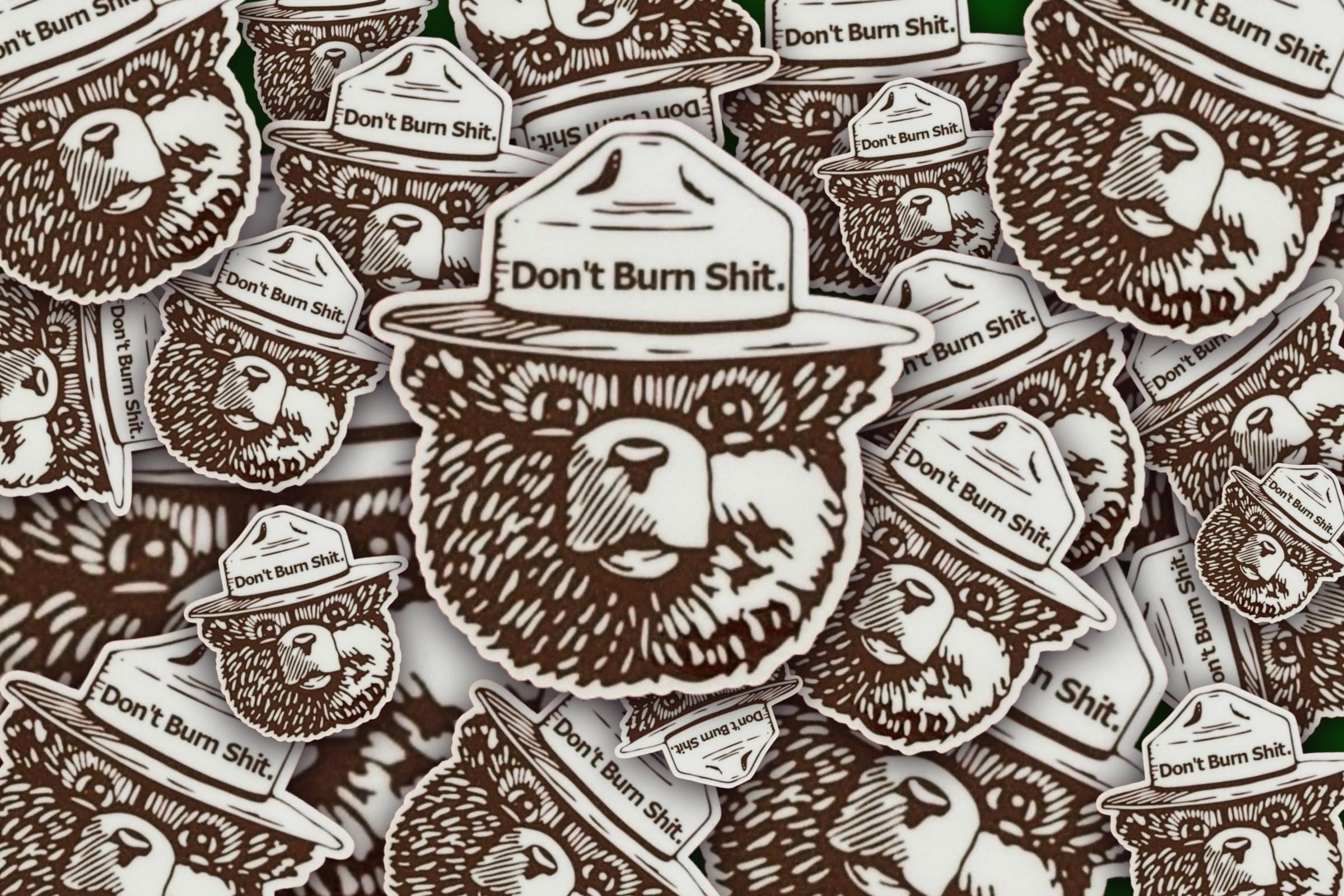 Burn Sh*t Vinyl Sticker - Etsy