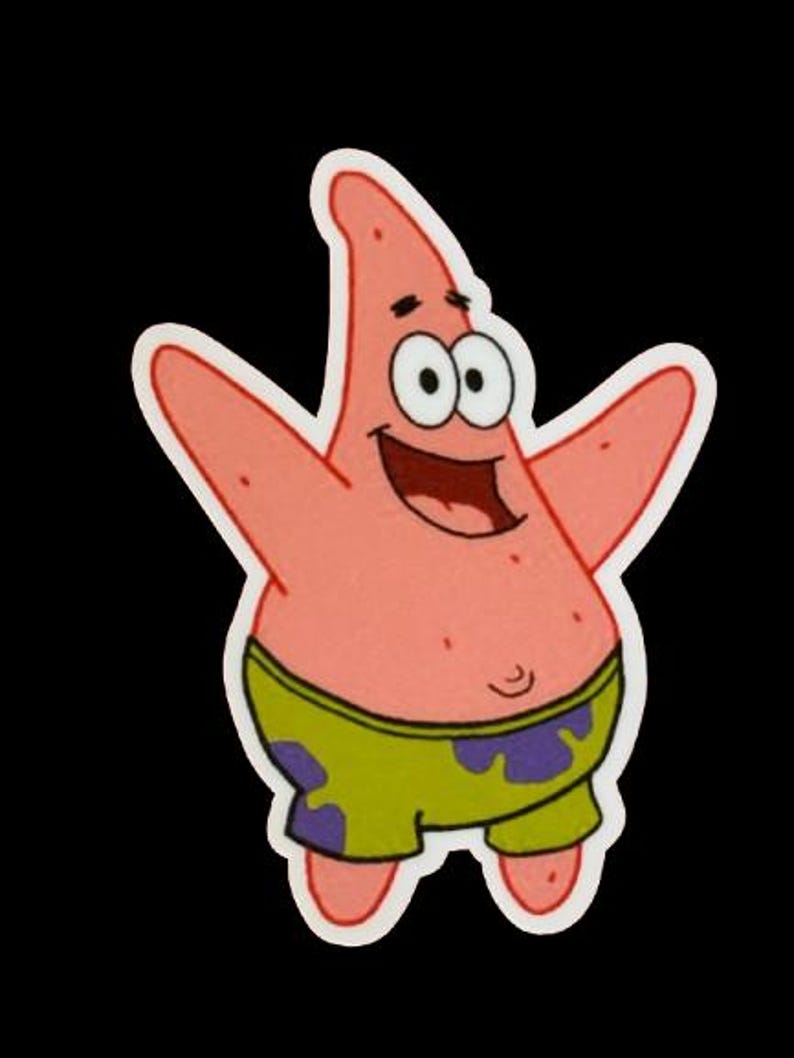 Patrick Dancing Sticker Patrick Vinyl Sticker - Etsy