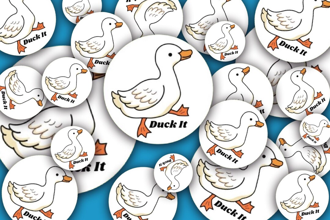 Duck It Sticker Vinyl Sticker - Etsy