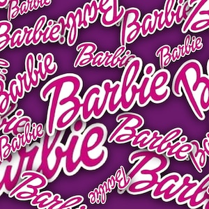 Hot pink barb waterproof vinyl sticker