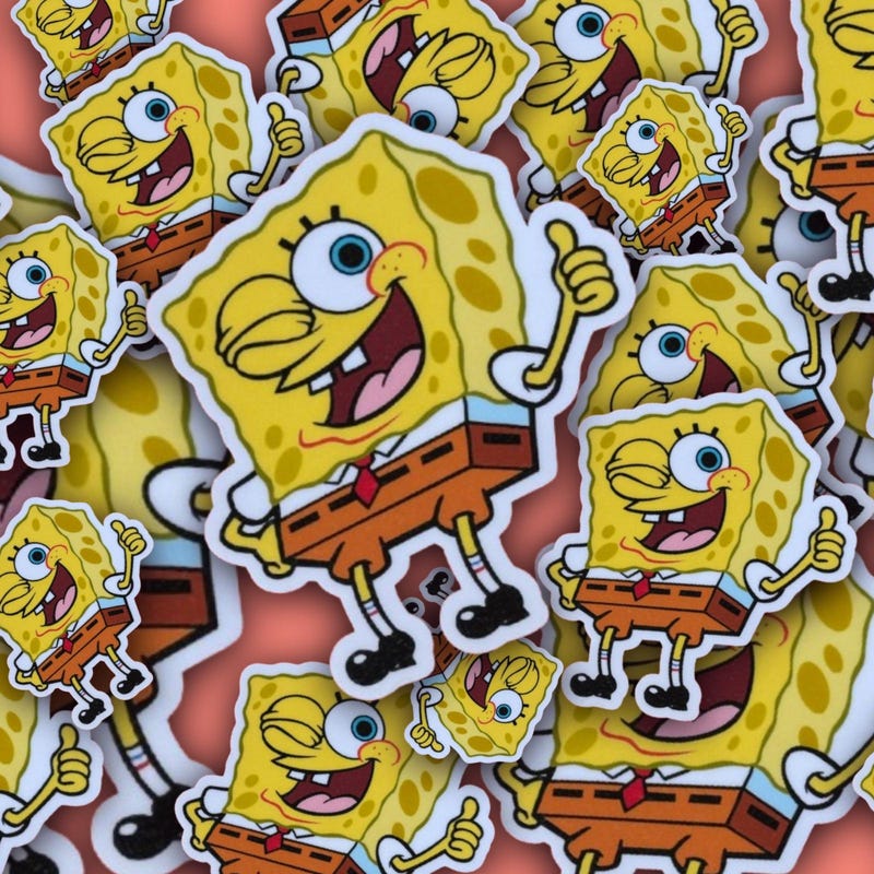 Spongebob Stickers - Etsy