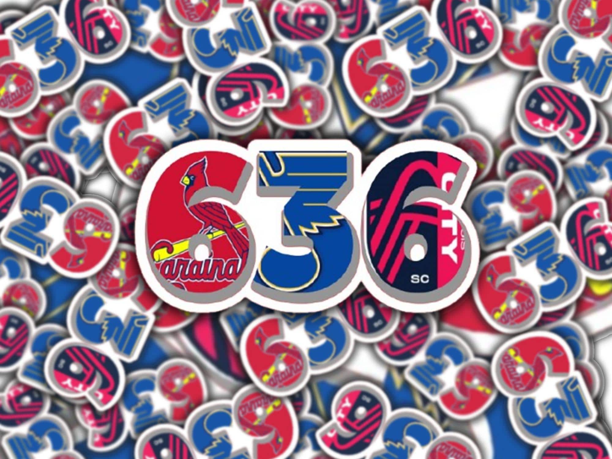 636 St. Louis sports teams vinyl sticker