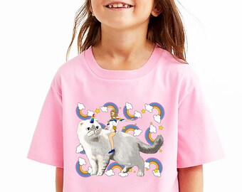 Swiftie Kid's T-shirt - Caticorn Youth Unisex T-shirts birthday gift for girls youth cute clothing shirts