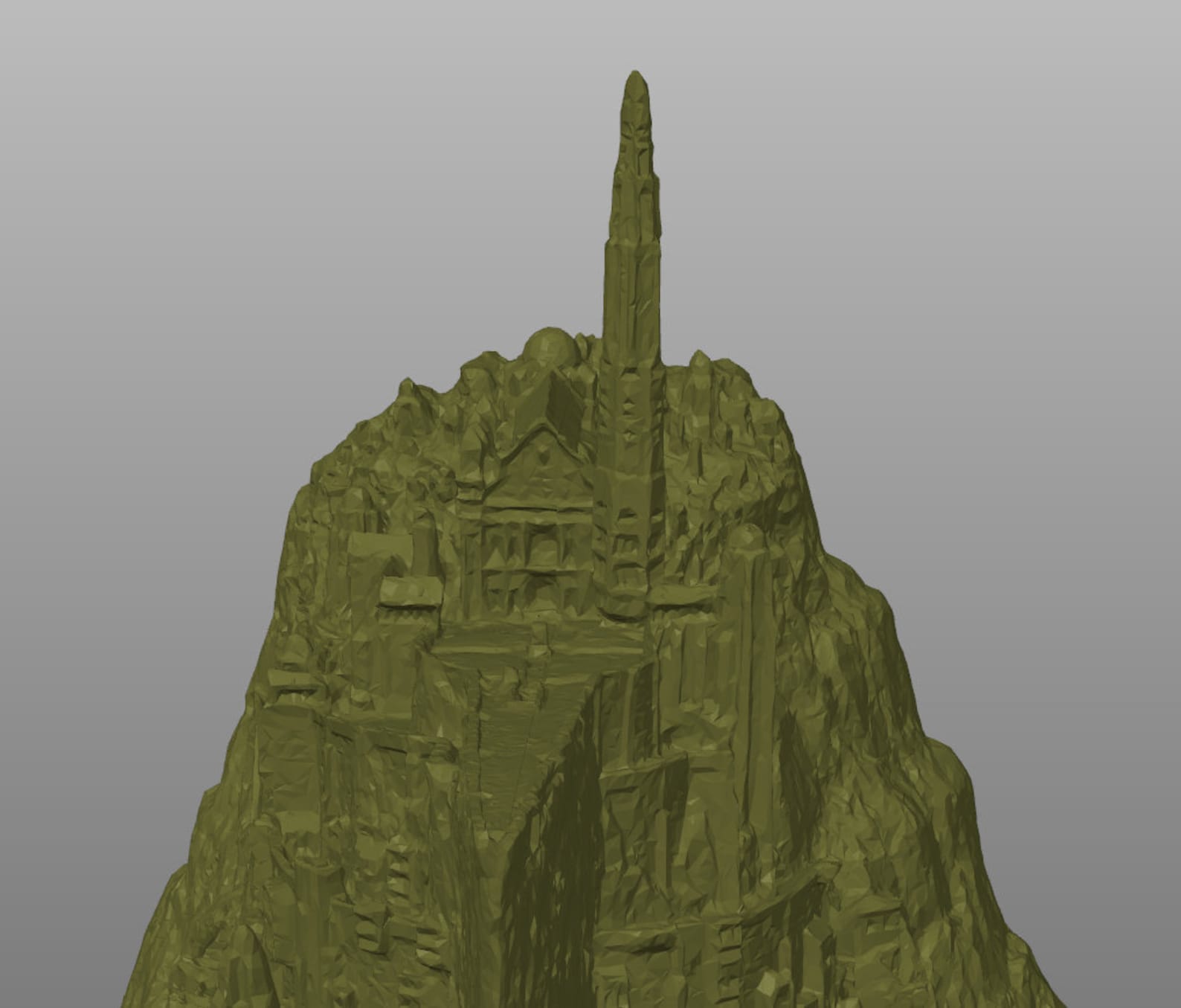 Illuminated Minas Tirith Stl Files for 3D Printer, Lord of the Rings Lamp, Minas Tirith Model
