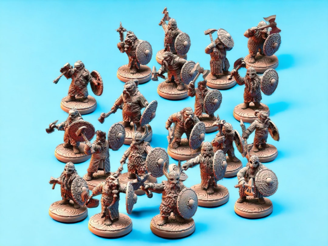 Armée naine de la Moria du Seigneur des Anneaux Fichiers STL Etsy France