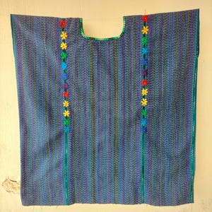 Guatemalan Vintage Huipil from San Antonio Palopó, Sololá. Traditional handmade mayan indumentary. Indigenous textile art.