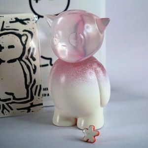 Translucent Pink with Mini Flower | Art Toy | Series M 5/100
