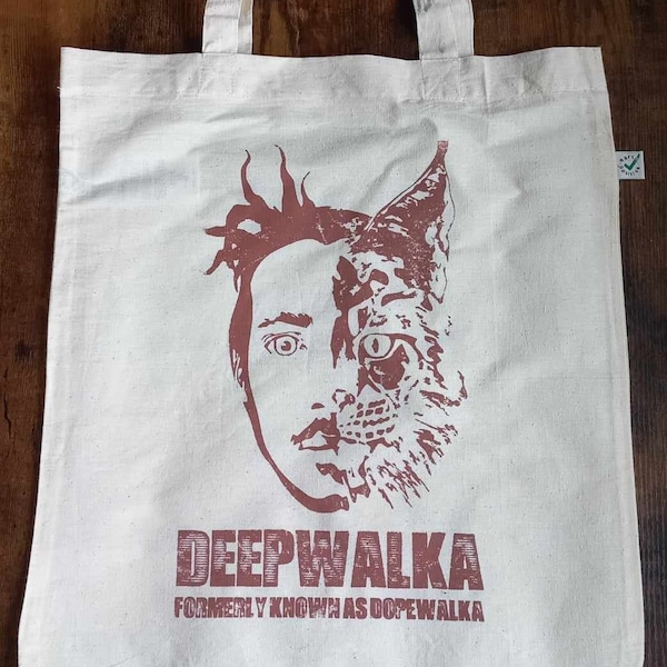 Jutebeutel "DEEPWALKA" - handbedruckt | Fairtrade