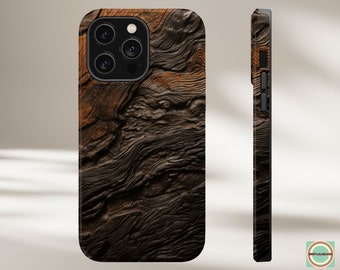 Rustic Wood Phone Case for iPhone 15 14 13 Pro Max Plus Mini MAGSAFE Case FAUX Wooden Phone Cover Rough Wood Phone Case Aesthetic Boho Case