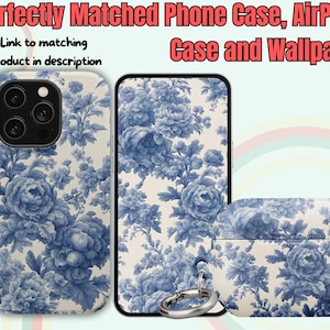 Toile Reverse Blue Phone Case