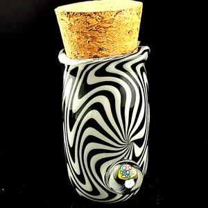 Recipiente grande de vidrio de borosilicato con corcho para guardar pelucas