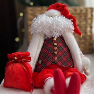 Christmas Santa, Home Decor, Tilda Santa, Santa Claus, Designer Dolls