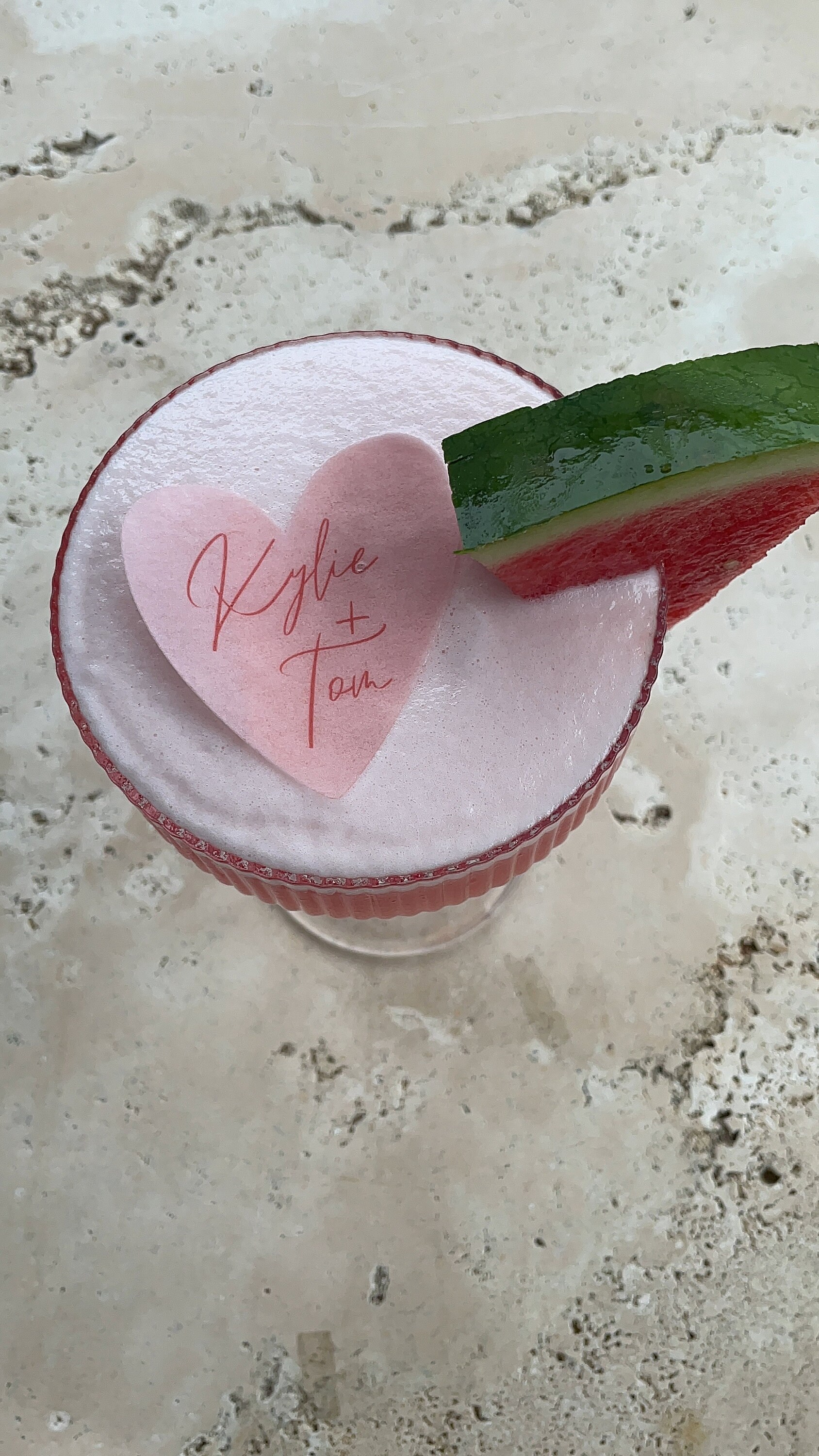 Heart Wedding, Cocktail Party Drink Float Topper, Custom Drink ...