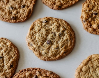 Gluten-Free Vegan Chocolate Chip Cookies (Large Cookies!) - Vegan Dessert - Dairy Free Egg Free Soy Free Nut Free Wheat Free
