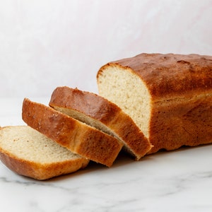 Organic Vegan Sliced White Bread - Low Sodium + Option for Refined Sugar Free - Dairy Free Egg Free Soy Free Nut Free Bread Loaf