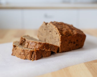 Vegan Banana Bread - Vegan Loaf - Dairy Free Egg Free Nut Free Soy Free