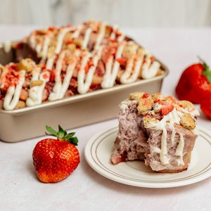 Gourmet Vegan Strawberry Cheesecake Cinnamon Rolls - Vegan Dessert - Dairy Free Egg Free Nut Free Soy Free