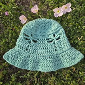Dragonfly Bucket Hat | Crochet Pattern only NO PHYSICAL Item |  Summer Bucket Hat | Digital PDF | Beginner-Friendly Crochet Hat Pattern