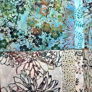 Batik -Cool Nature - 12 Fat Quarter Bundle