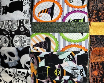 Halloween 6" Strips- Skulls- Witches - Spider webs