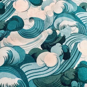 Quilt Gate Fabric - clouds - waves