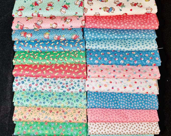 30’s Playtime by Lindsay Wilkes for Riley Blake - 22 Fat Quarter Set ...