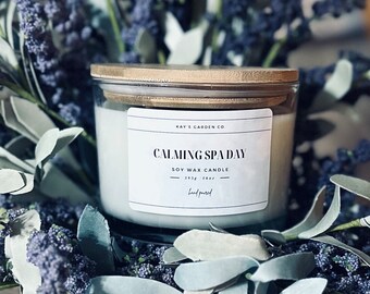 Calming Spa Day - 3 Wick Soy Candle