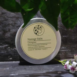 Vegan Massage Balm – Lemongrass Infused for Deep Relaxation & Nourished Skin