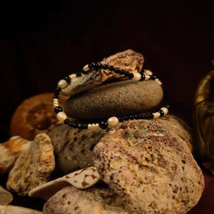 Mystical Onyx & Pearl Necklace - Yin Energy, Modern Elegance