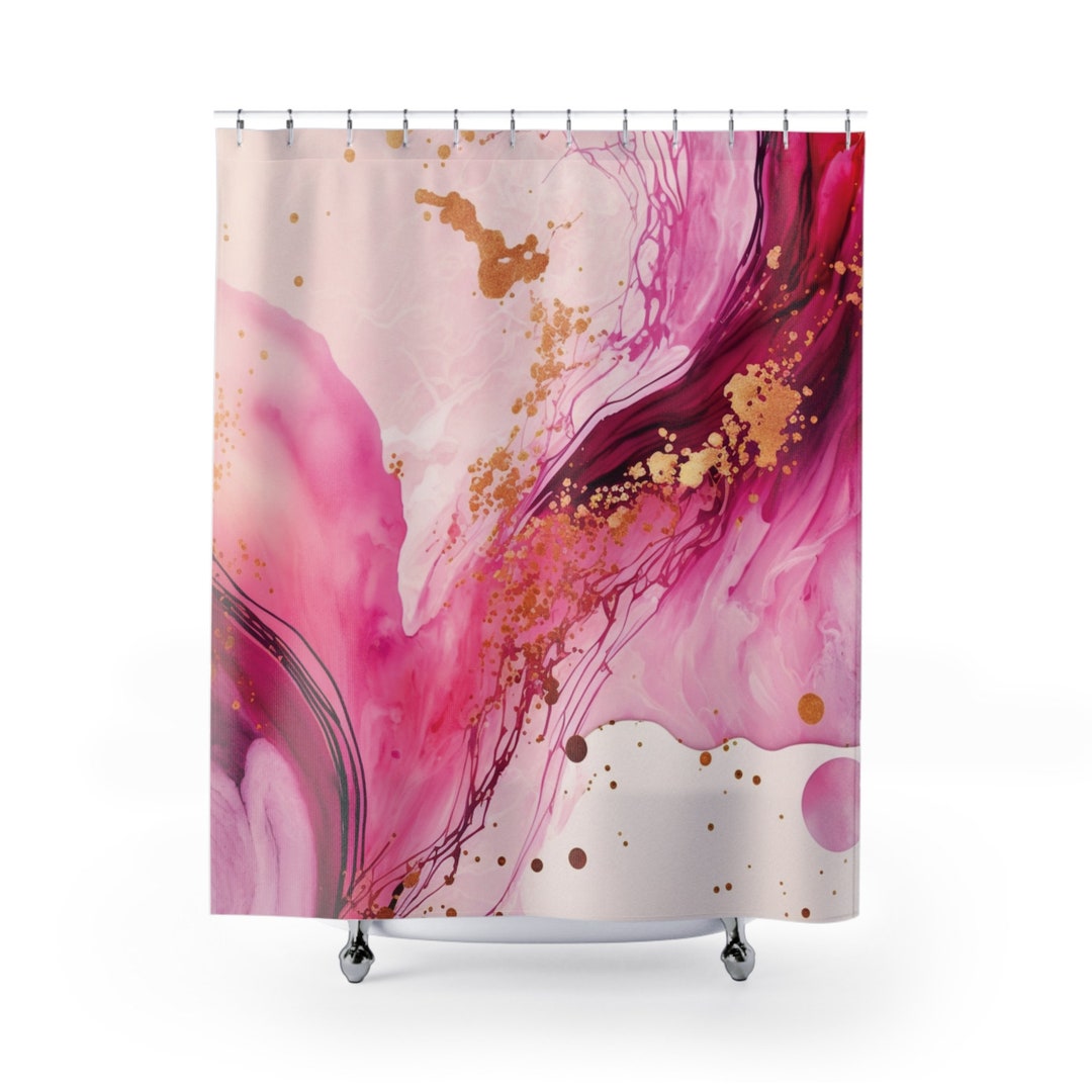 Marble Shower Curtains Etsy