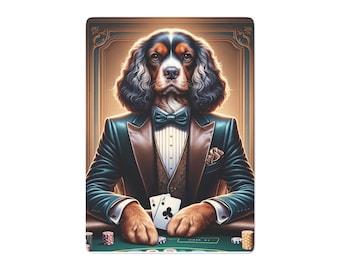 Dog-Themed Custom Poker Cards - Unique Canine Design Playing Deck Perfect for Dog Lovers & Card Game Enthusiasts, High-Quality Entertainment