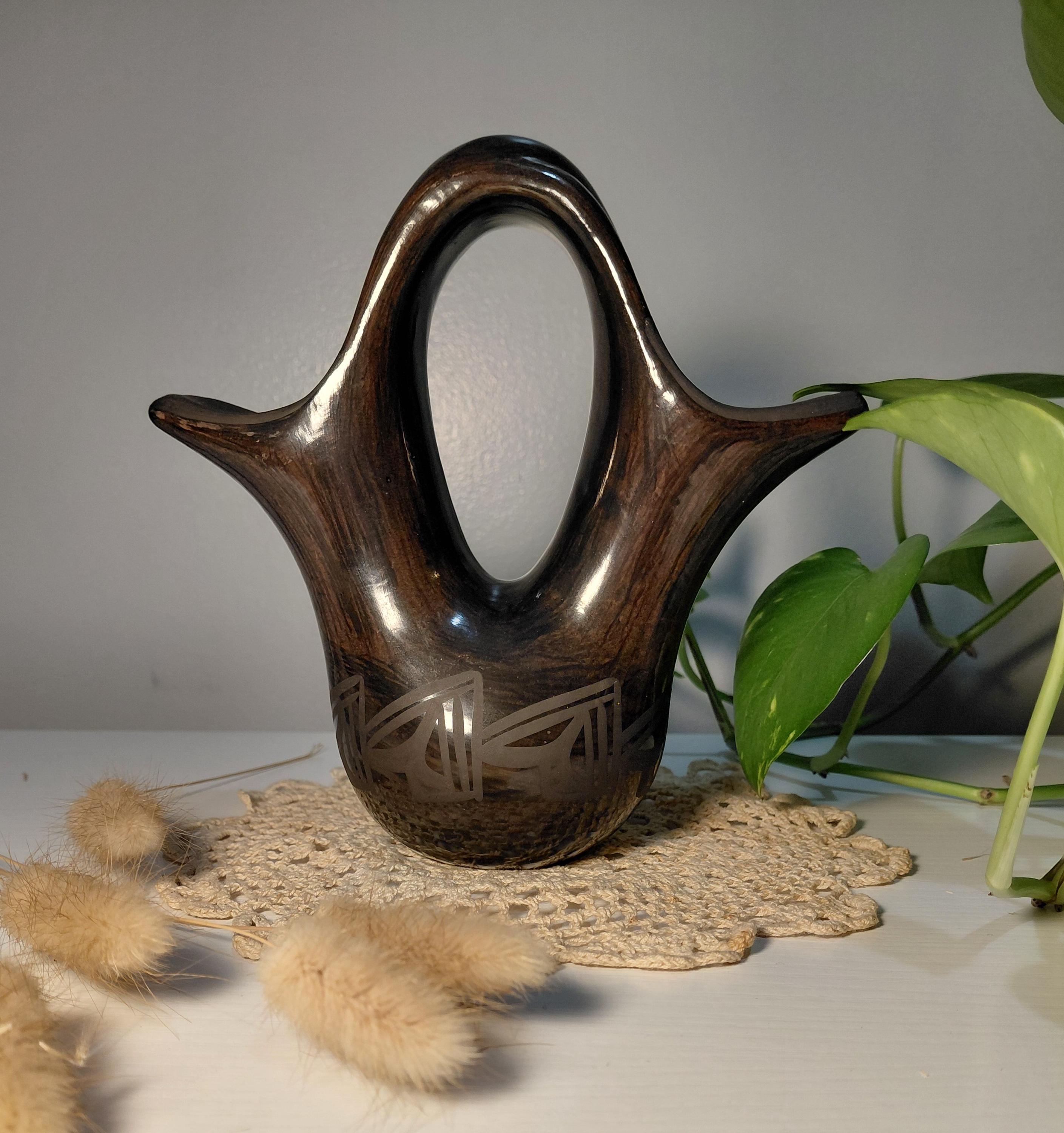Santa Clara Pueblo Black Pottery - Etsy