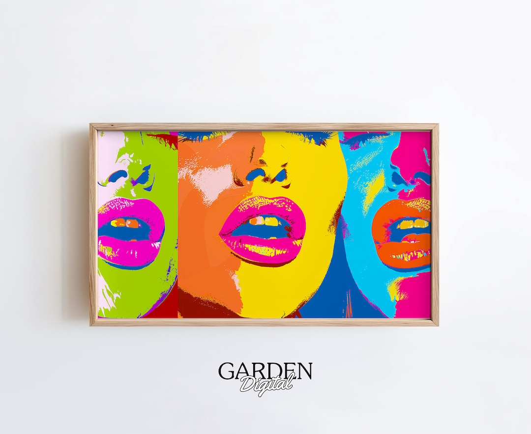 Pop Art Frame TV Andy Warhol Pop Art for TV Digital Art for TV Frame