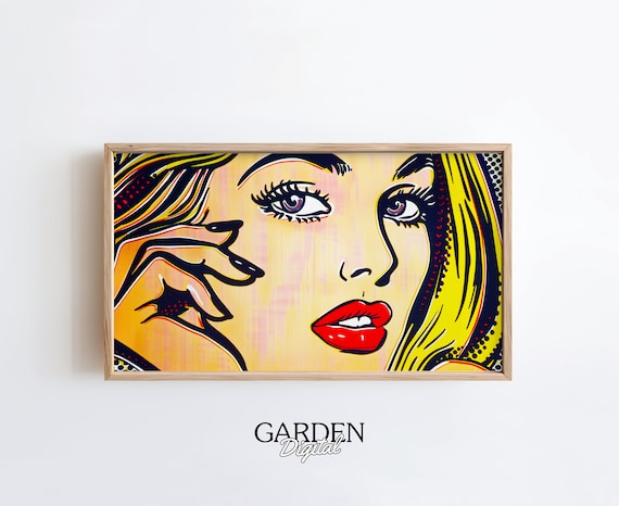 Pop Art Frame TV | Roy Lichtenstein | Pop Art for TV | Digital Art